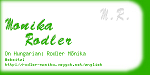 monika rodler business card